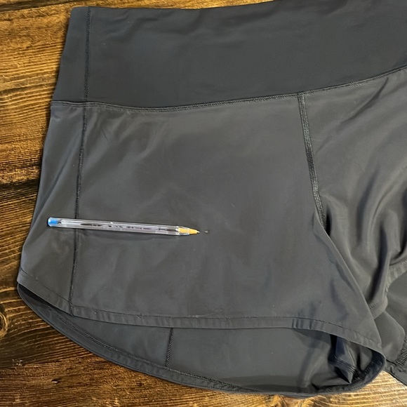 ❤️SOLD❤️Lululemon Speed Up Short Long High Rise Black Short - Picture 6 of 8